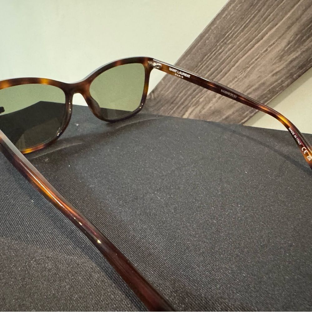 Saint Laurent Cat Eye Tortoise Sunglasses - Picture 4 of 4